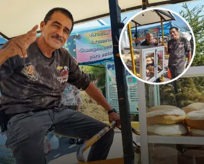 Clemente Corrales, el hombre que endulza la vida con delicioso pan a bordo de un triciclo en Culiacán