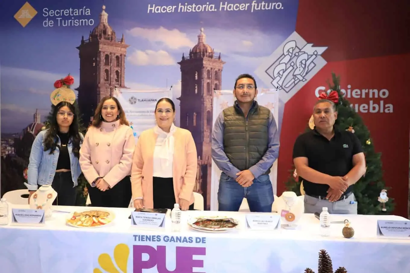 Presentan la Feria del Pino y la Trucha de Tlahuapan 2024. Foto: Cortesía