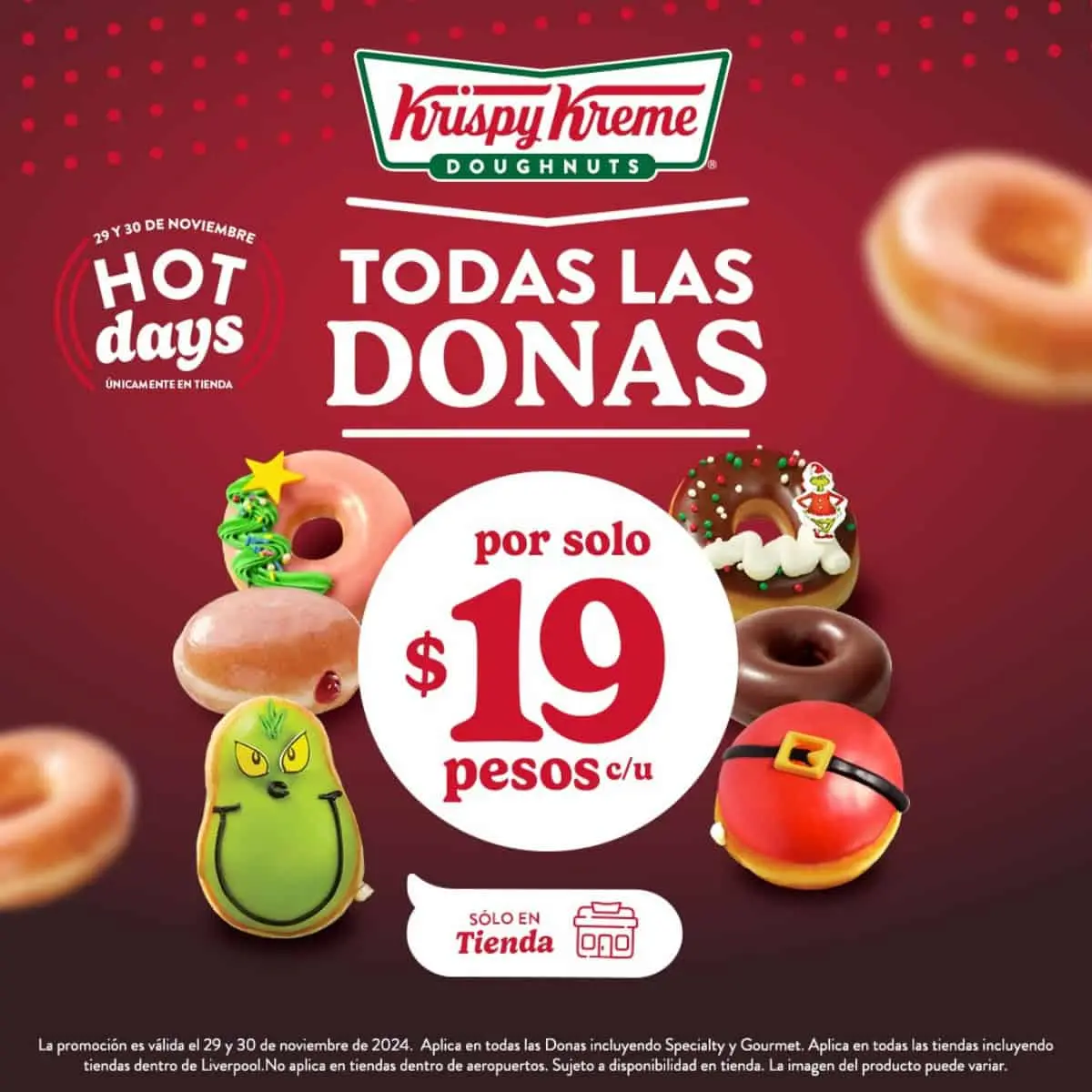 Krispy Kreme celebra Hot Days 2024 con promoción de donas a 19 pesos