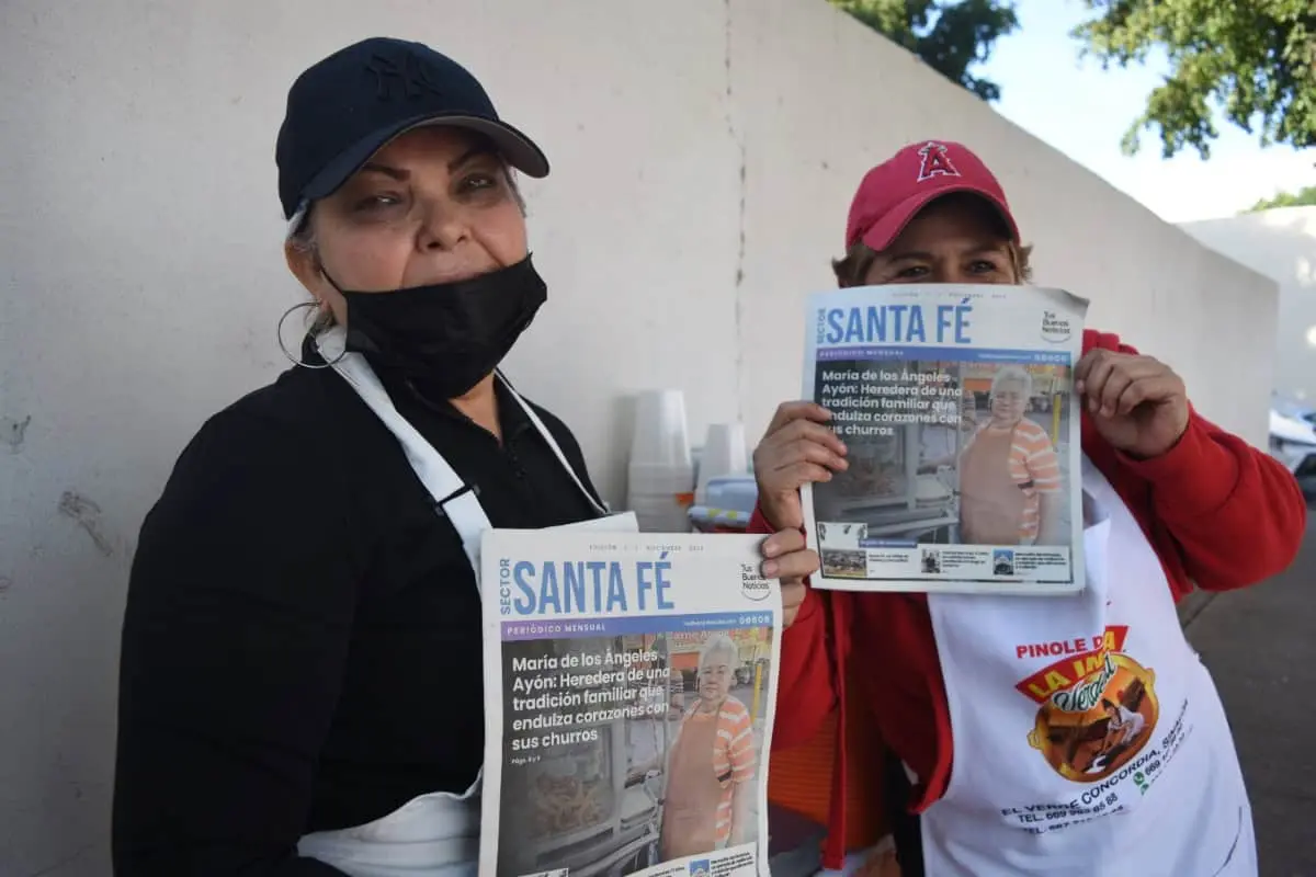 Con gran aceptación reciben la primera edición del Periódico Tus Buenas Noticias Santa Fe.