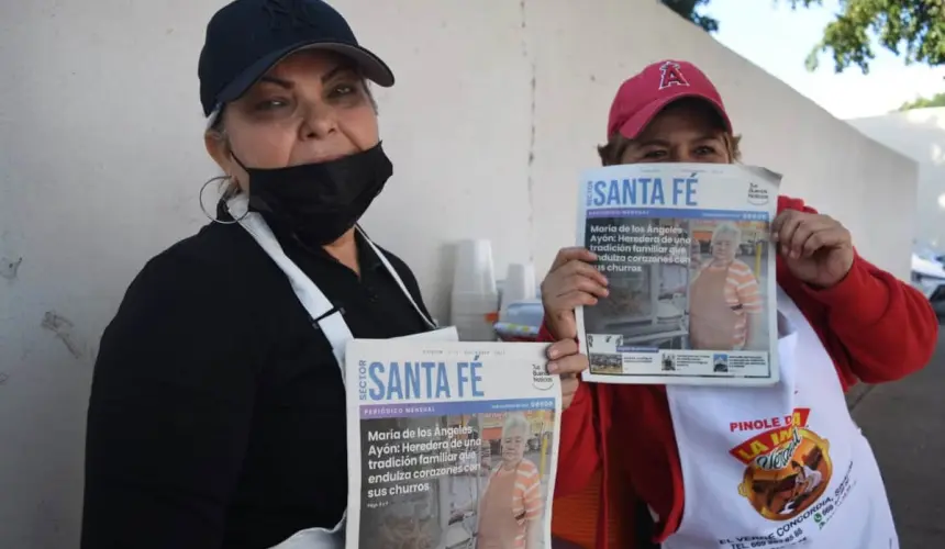 Con gran aceptación reciben la primera edición del Periódico Tus Buenas Noticias Santa Fe.