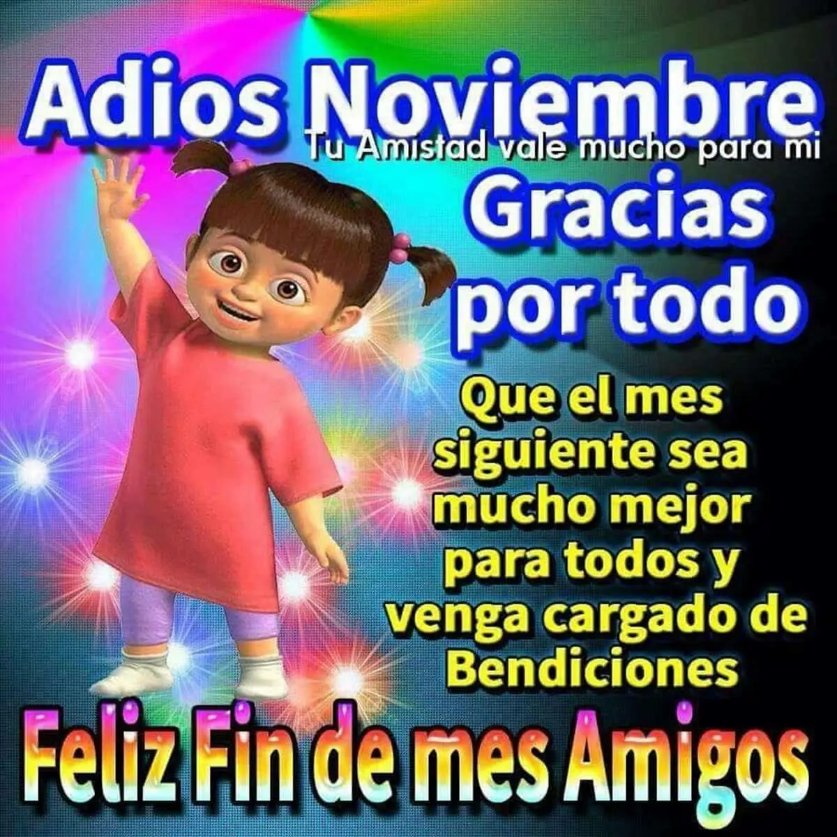 Frases para despedir el mes de noviembre.