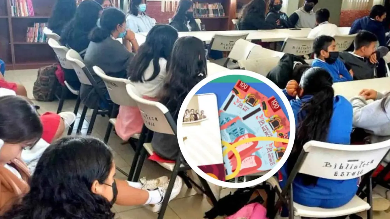 Pago por grado escolar de la Beca Benito Juárez. Foto: Cortesía