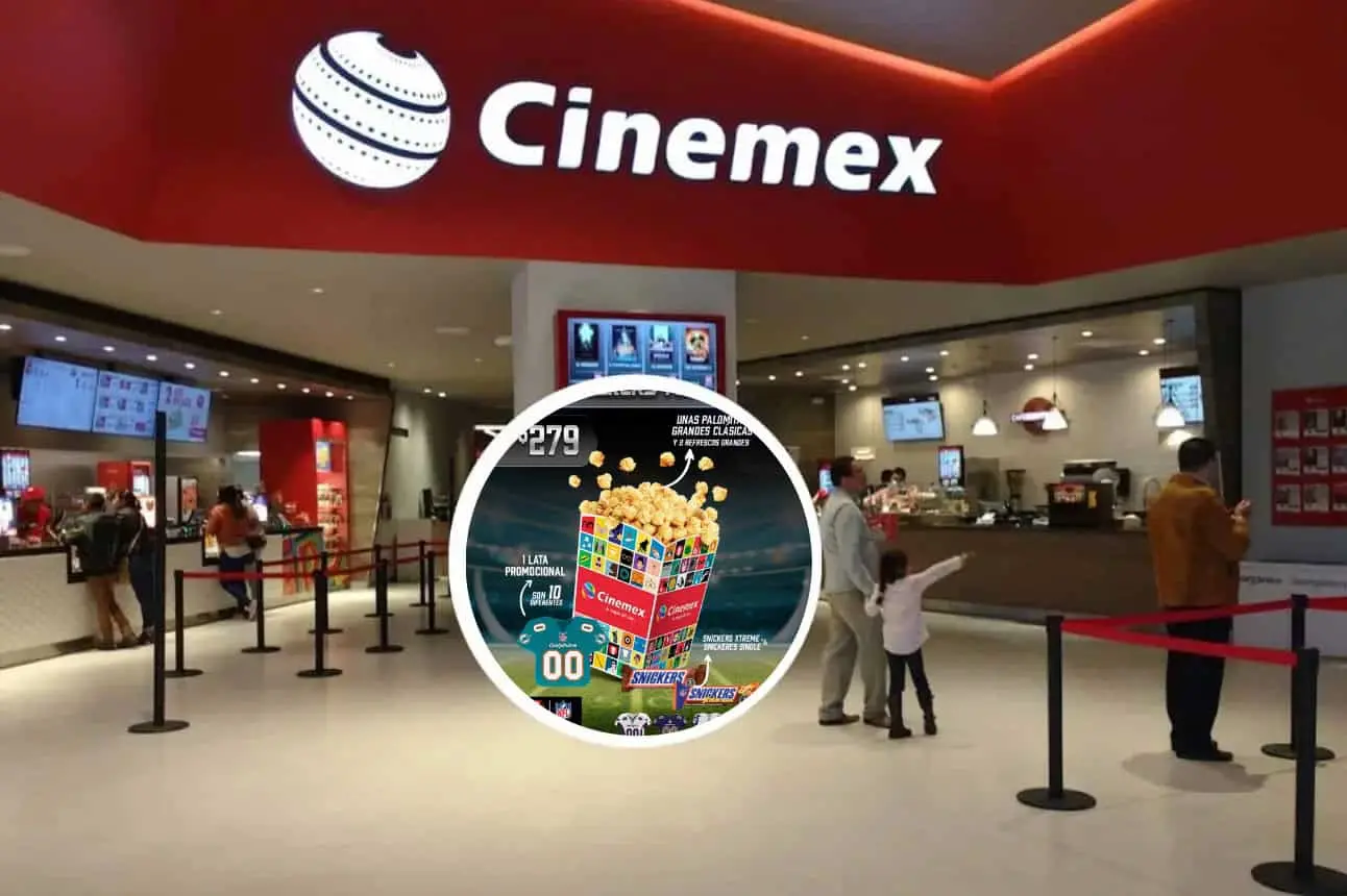 Descubre el nuevo Combo NFL de Cinemex, disponible por tiempo limitado.