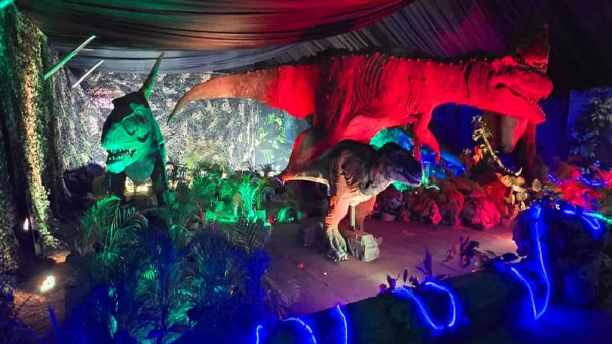 Exhibición de Dinosaurios Animatrónicos en Mazatlán. Foto: PLANBmx