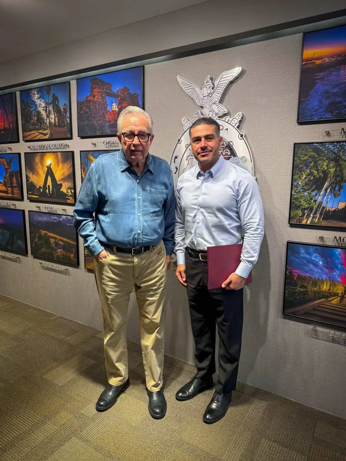 Omar García Hartuch se reunió a temprana hora con el gobernador de Sinaloa.