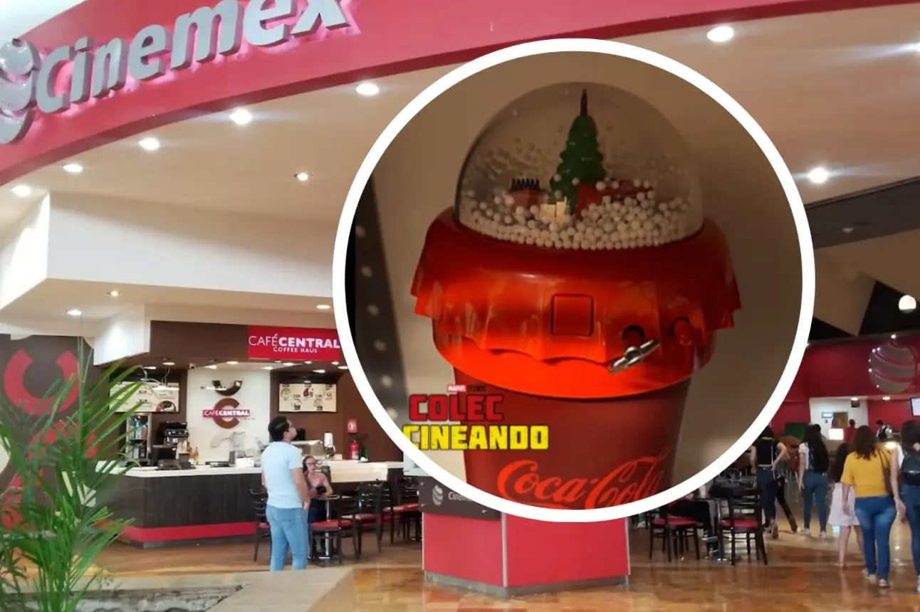 El vaso navideño de Coca Cola que venderá Cinemex viene con música. Foto: Coleeccionando-Cortesía