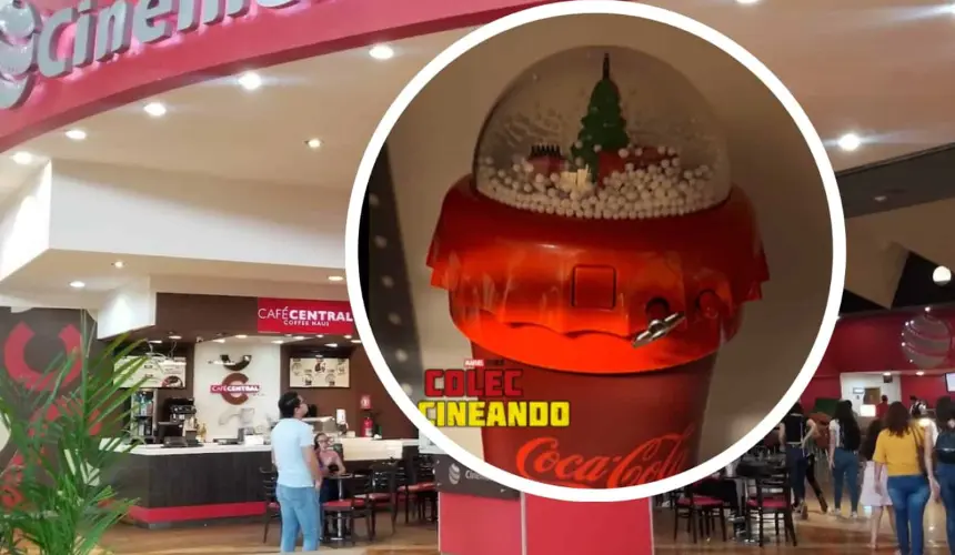 El vaso navideño de Coca Cola que venderá Cinemex viene con música. Foto: Coleeccionando-Cortesía