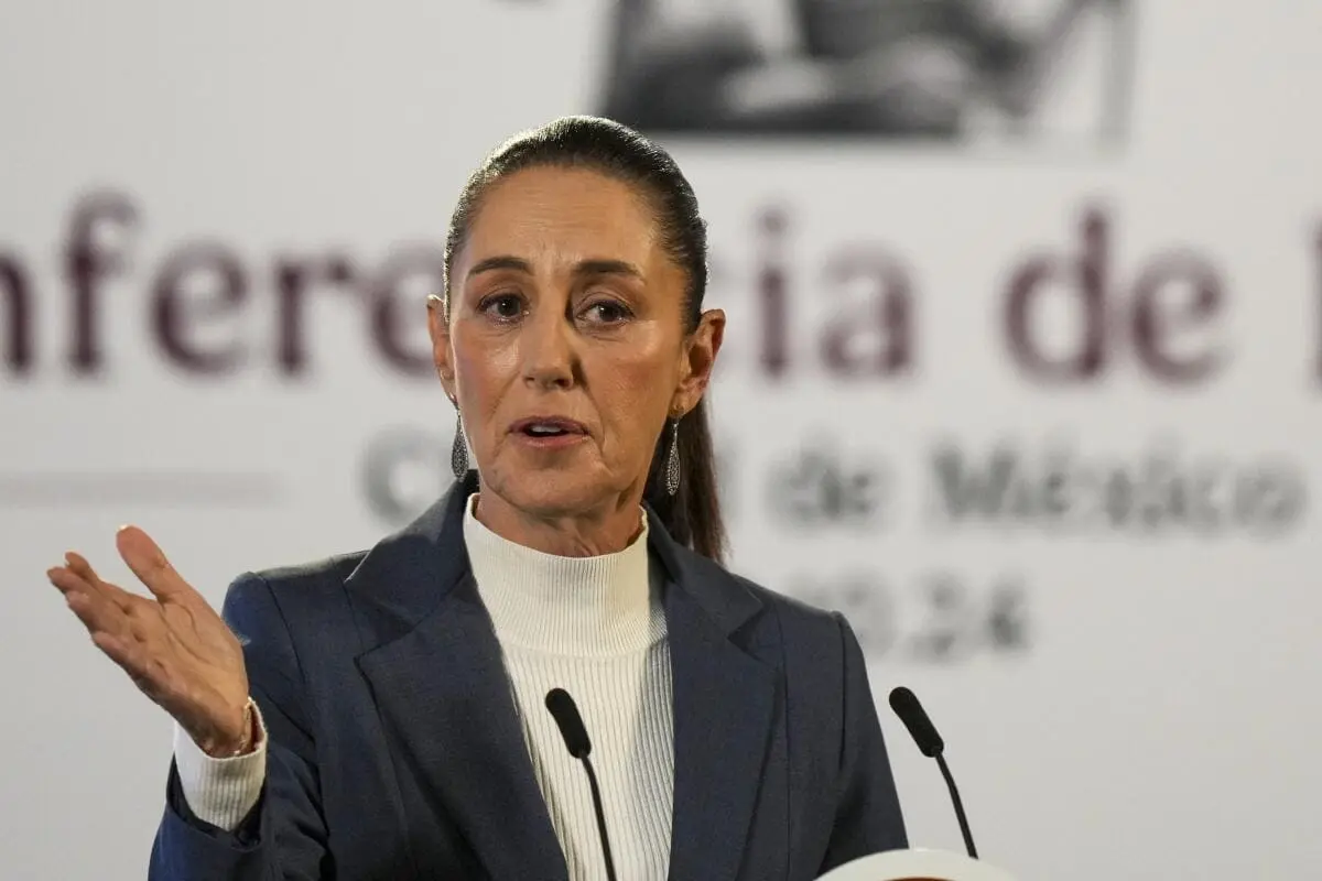 Claudia Sheinbaum en la Mañanera del Pueblo. Foto.