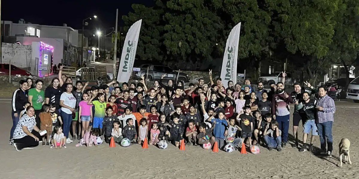 IMDEC lleva alegría y actividad física a la colonia Progreso en la capital sinaloense.