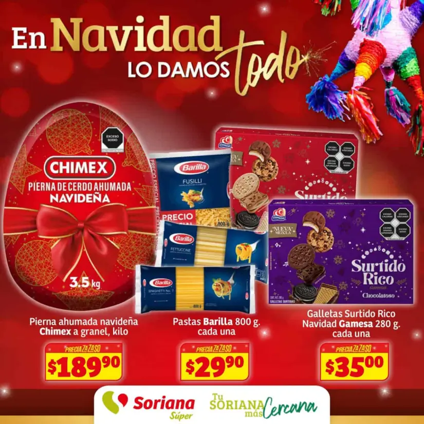 Soriana: ofertas navideñas en despensa hasta el 12 de diciembre