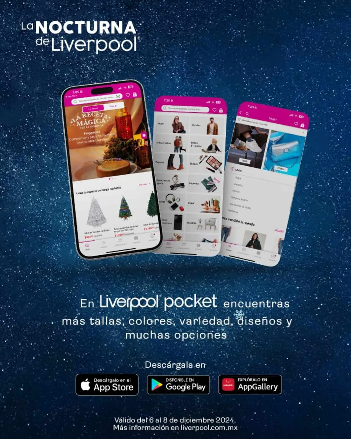 No te quedes sin aprovechar las ofertas de la Venta Nocturna Navideña Liverpool 2024. Imagen: Cortesía