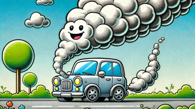 Auto contaminado.