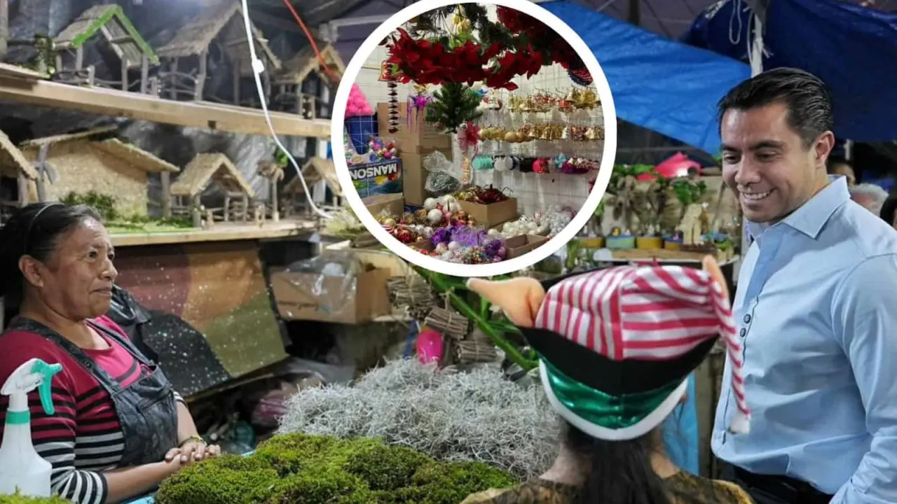 Tianguis Navideño 2024 de La Cruz en Querétaro. Foto: Cortesía