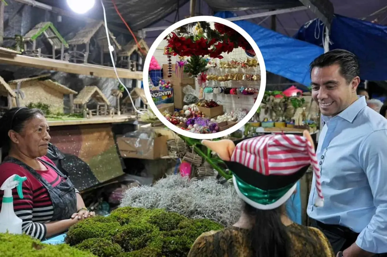 Tianguis Navideño 2024 de La Cruz en Querétaro. Foto: Cortesía