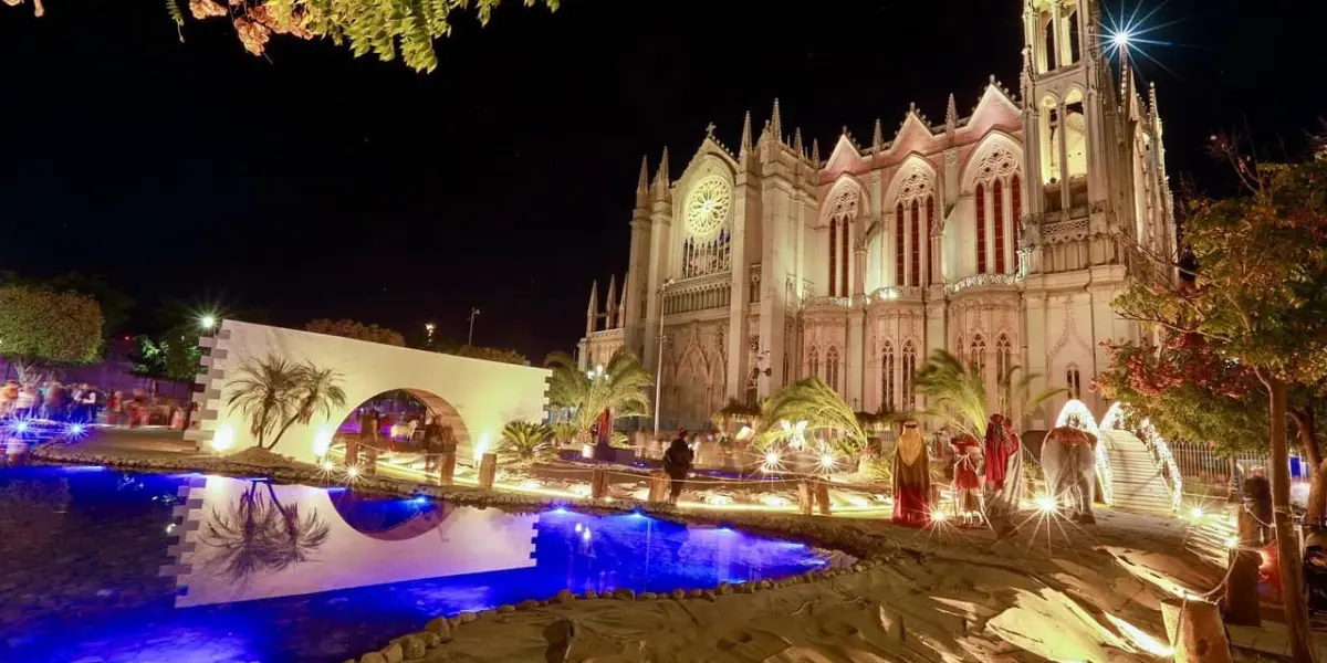 Inauguran el Nacimiento de León, es el más grande de todo el país. Foto: Cortesía