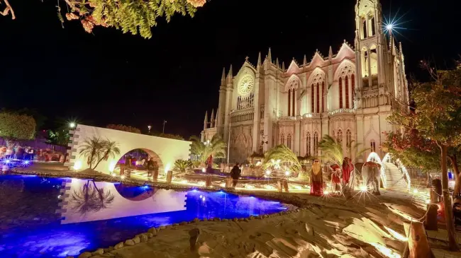 Inauguran el Nacimiento de León, es el más grande de todo el país. Foto: Cortesía