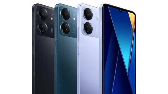 El celular POCO C65 incluye un diseño minimalista. Foto: Cortesía
