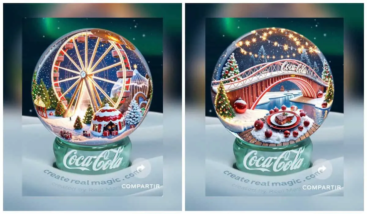 Globos de Navidad de Coca Cola, es una de las novedades que lanzó la compañía refresquera. Foto: Cortesía