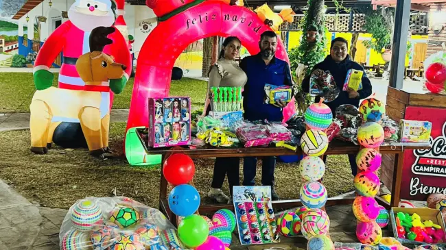 Con el Mega Jugueton, los niños de Navolato y sus alrededores podrán pasar una feliz Navidad. Foto: Cortesía.