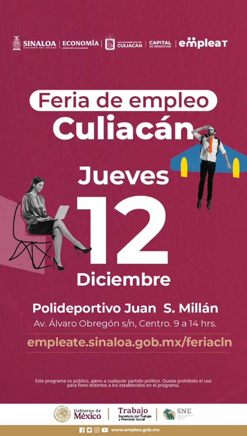 Feria del Empleo en Culiacán.