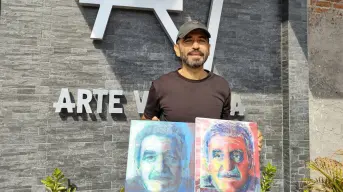 Jaime Vizcarra, un pintor autodidacta en Tierra Blanca que encontró su pasión en el arte