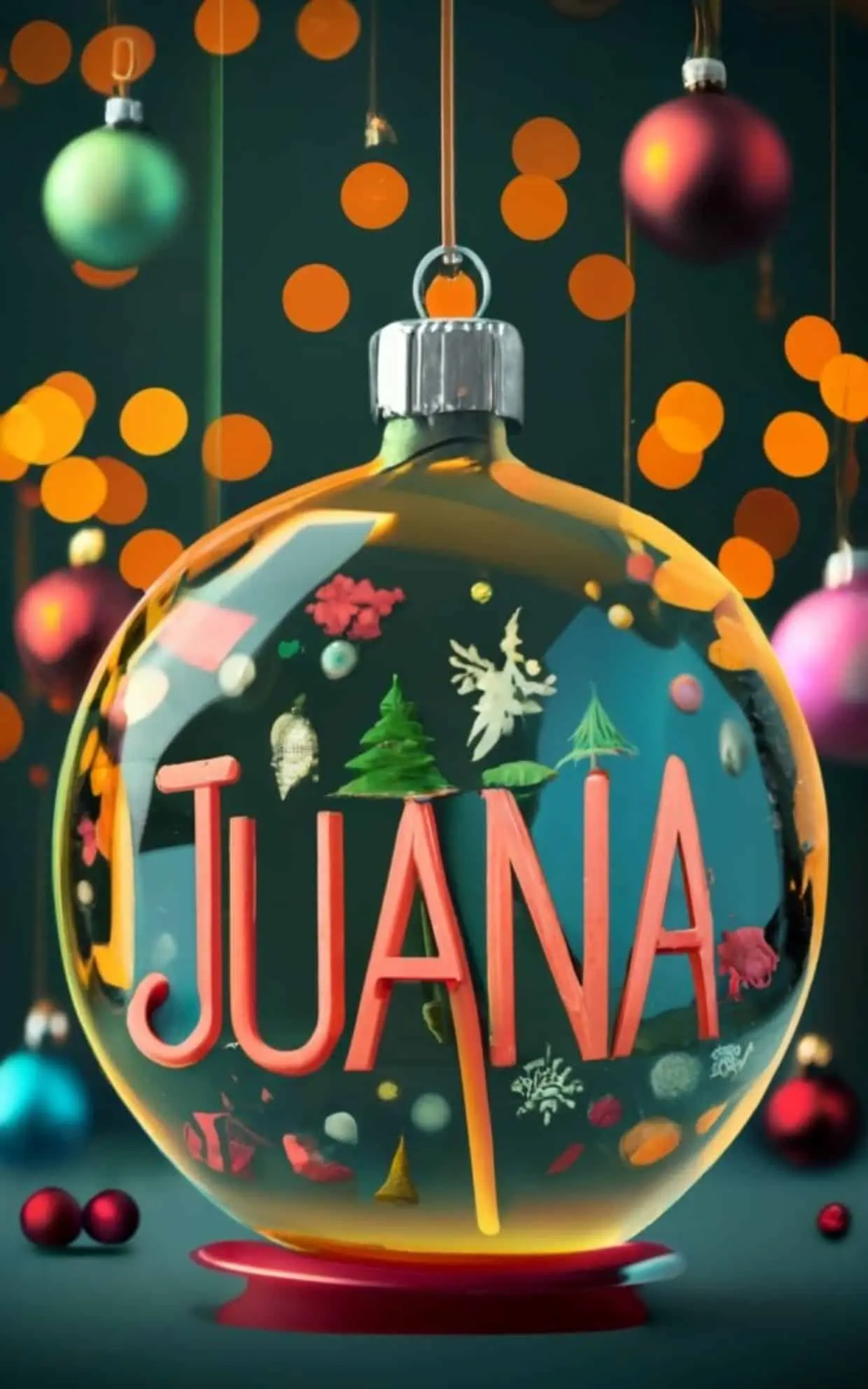 Juana con diseño en 3D de esfera. Foto: Cortesía
