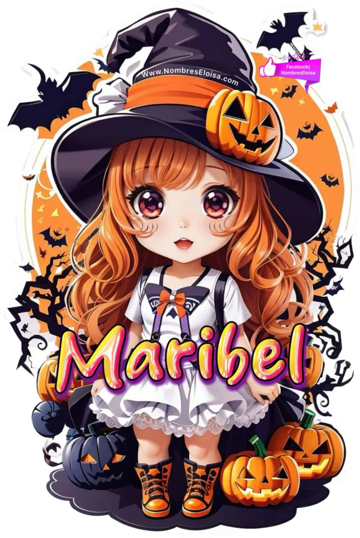 Nombres con diseño 3D  de personajes representativos de Halloween creados por la inteligencia artificial.