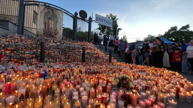 Así luce La Lomita este jueves 12 de diciembre Día de la Virgen de Guadalupe.