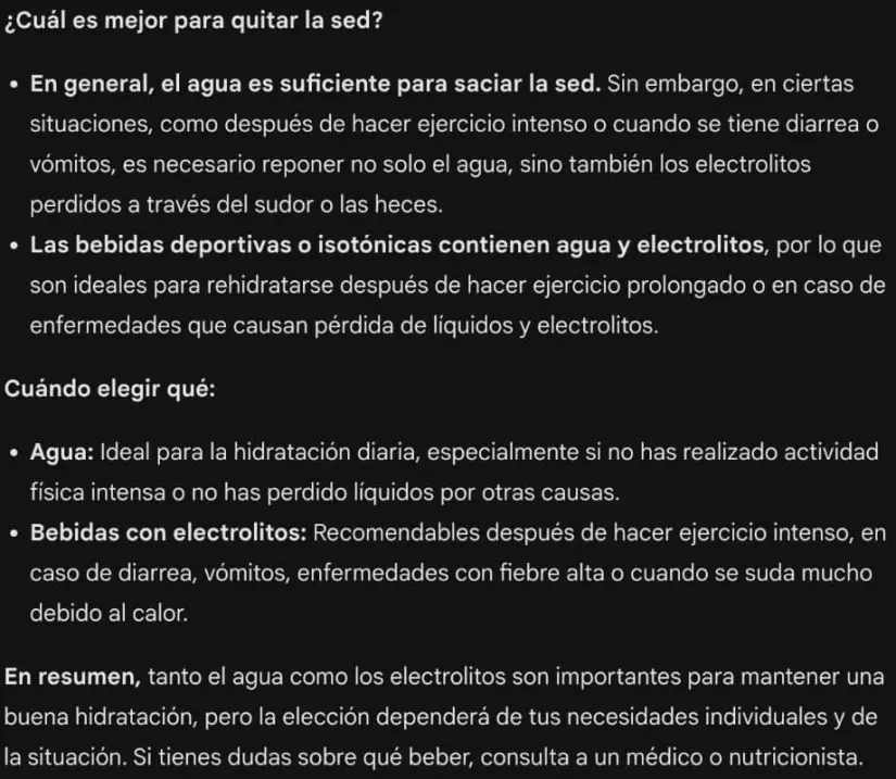 Respuesta: Comparación. Gemini.