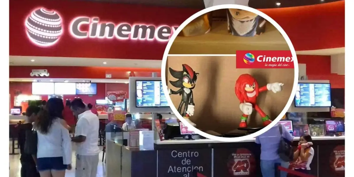 Cinemex tendrá un combo especial por el estreno de Sonic 3. Foto: Cortesía-Vasos de Cine y C.