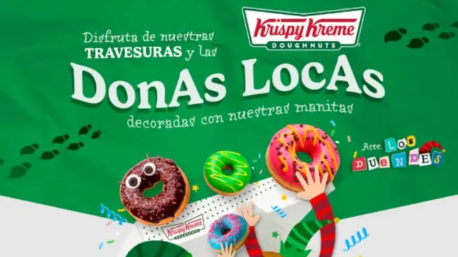 Disfruta de las Donas Locas de Navidad por tiempo limitado. Imagen: Krispy Kreme