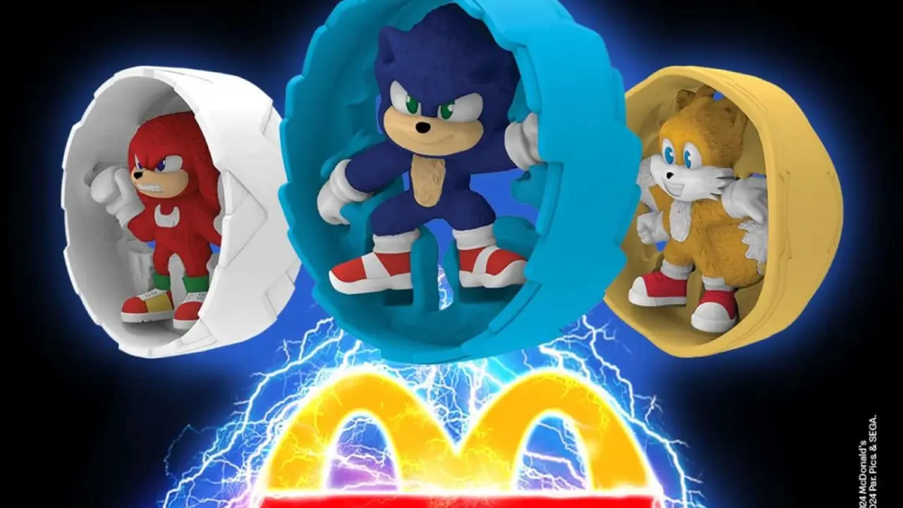 Sonic 3 en la Cajita Feliz de McDonald’s, ya está disponible en México. Foto: Cortesía