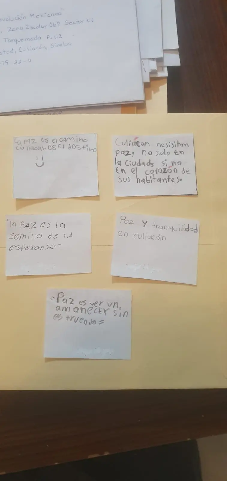 Niños de Culiacán piden la paz