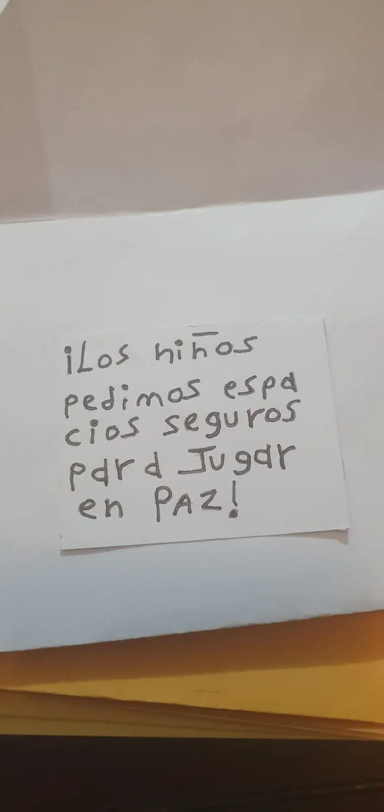 Niños de Culiacán piden la paz