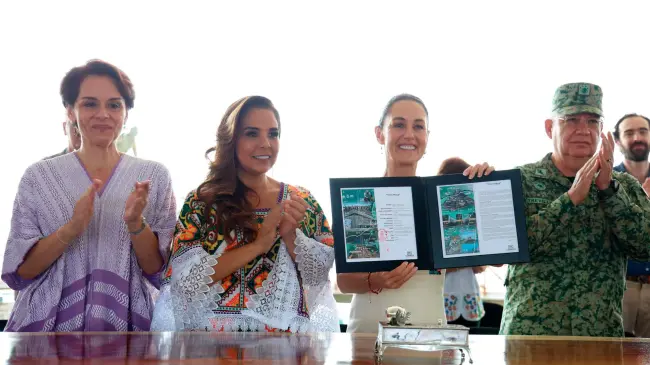 Claudia Sheinbaum Inaugura los tramos finales del Tren Maya.