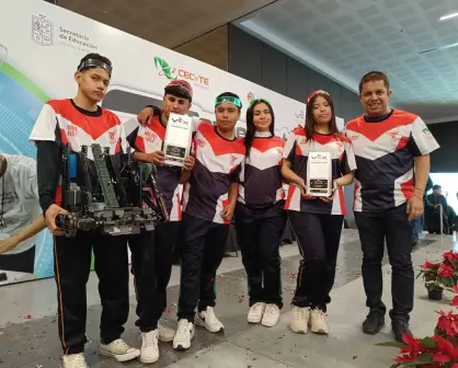 Estudiantes del Cecytem Lagunillas son seleccionados para el mundial de Robótica en Texas