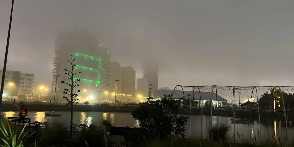 Niebla en Mazatlán.