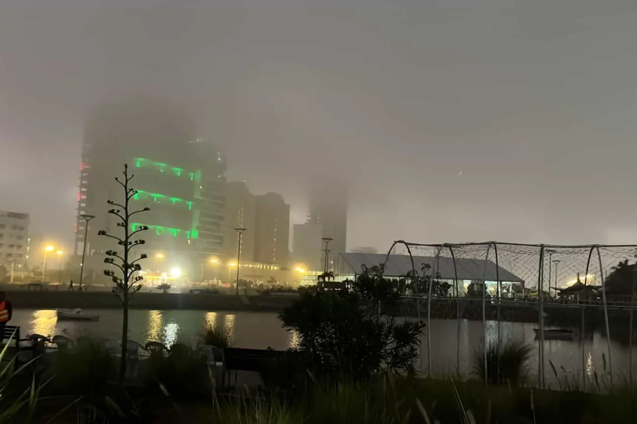 Niebla en Mazatlán.