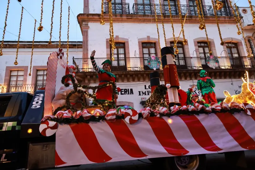 El Desfile Navideño 2024, va a recorrer las principales calles del Centro Histórico ciudad de Zacatecas. Foto: Cortesía