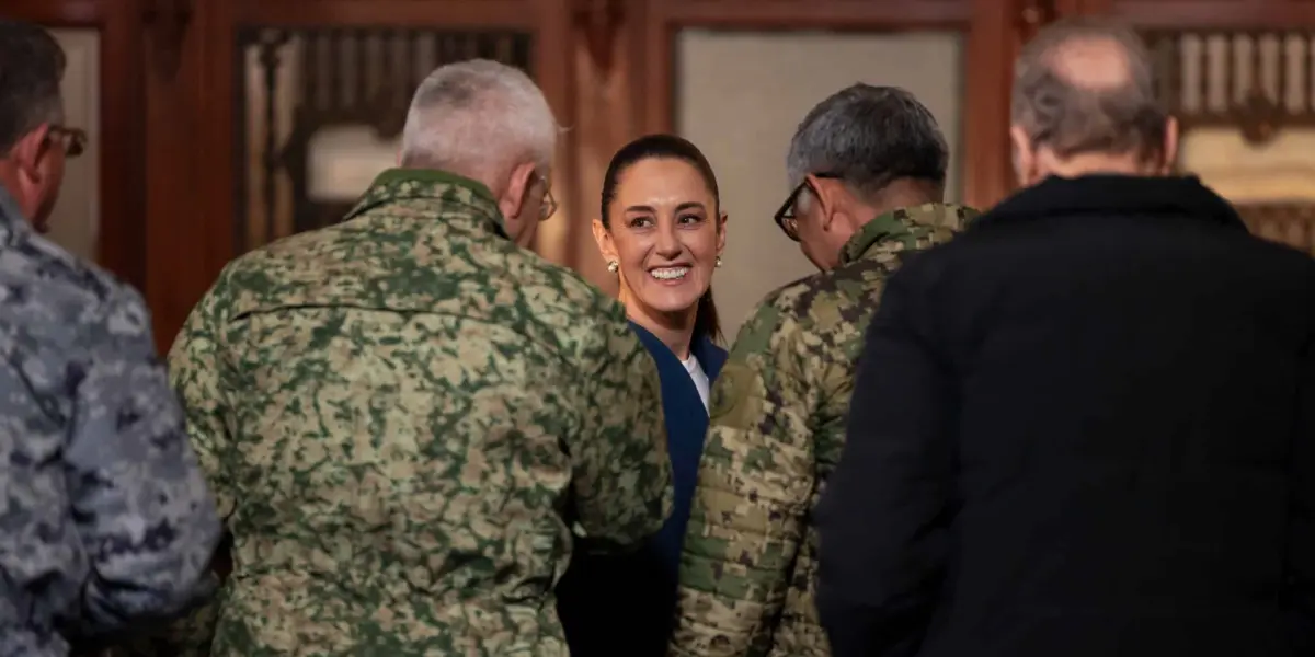 Claudia Sheinbaum durante la Mañanera del Pueblo de este martes 17 de diciembre.