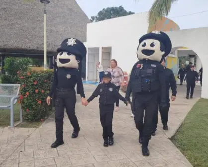 Niña de 8 años vive su sueño de ser policía gracias a la Guardia Estatal en Tamaulipas