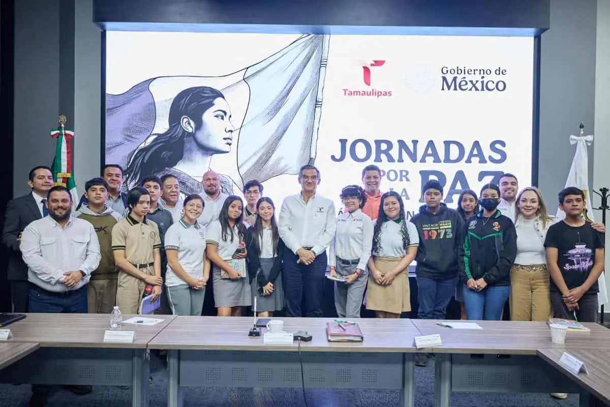 Tamaulipas refuerza estrategia de paz y seguridad con la participación activa de estudiantes.