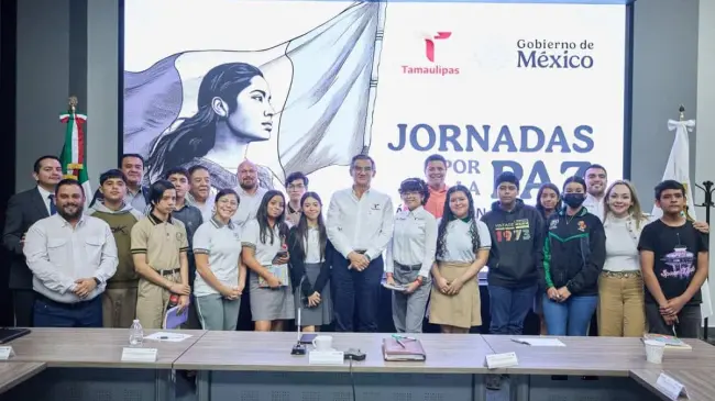 Tamaulipas refuerza estrategia de paz y seguridad con la participación activa de estudiantes.