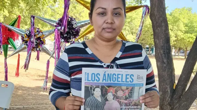 Habitantes del sector Los Ángeles recibieron con entusiasmo la primera edición del periódico Tus Buenas Noticias.