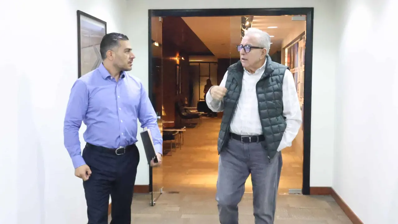 Omar García Harfuch y Rubén Rocha Moya.