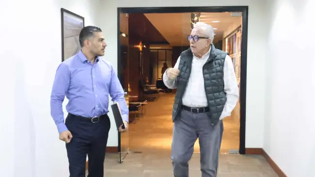 Omar García Harfuch y Rubén Rocha Moya.