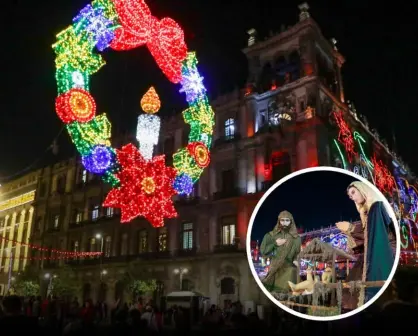 El Zócalo de CDMX brilla con su Árbol de Navidad monumental y Niño Dios gigante