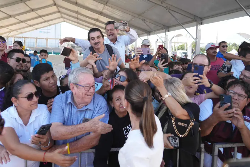 Claudia Sheinbaum Pardo en Mazatlán, Sinaloa.