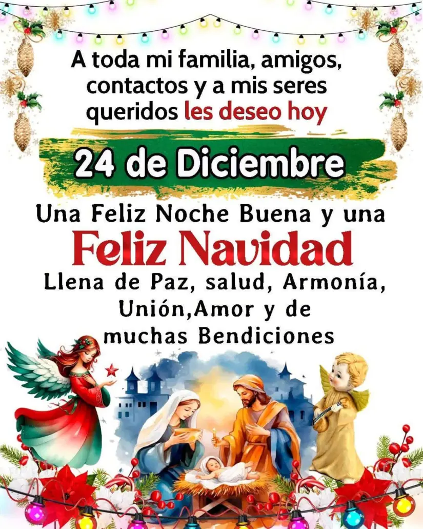 Desea lo mejor durante estas fiestas decembrinas en WhatsApp. 